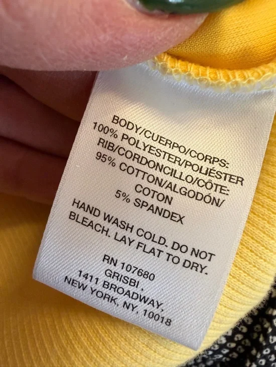 Yellow Rosette Floral Texture Tank Top - Picture 10 of 11